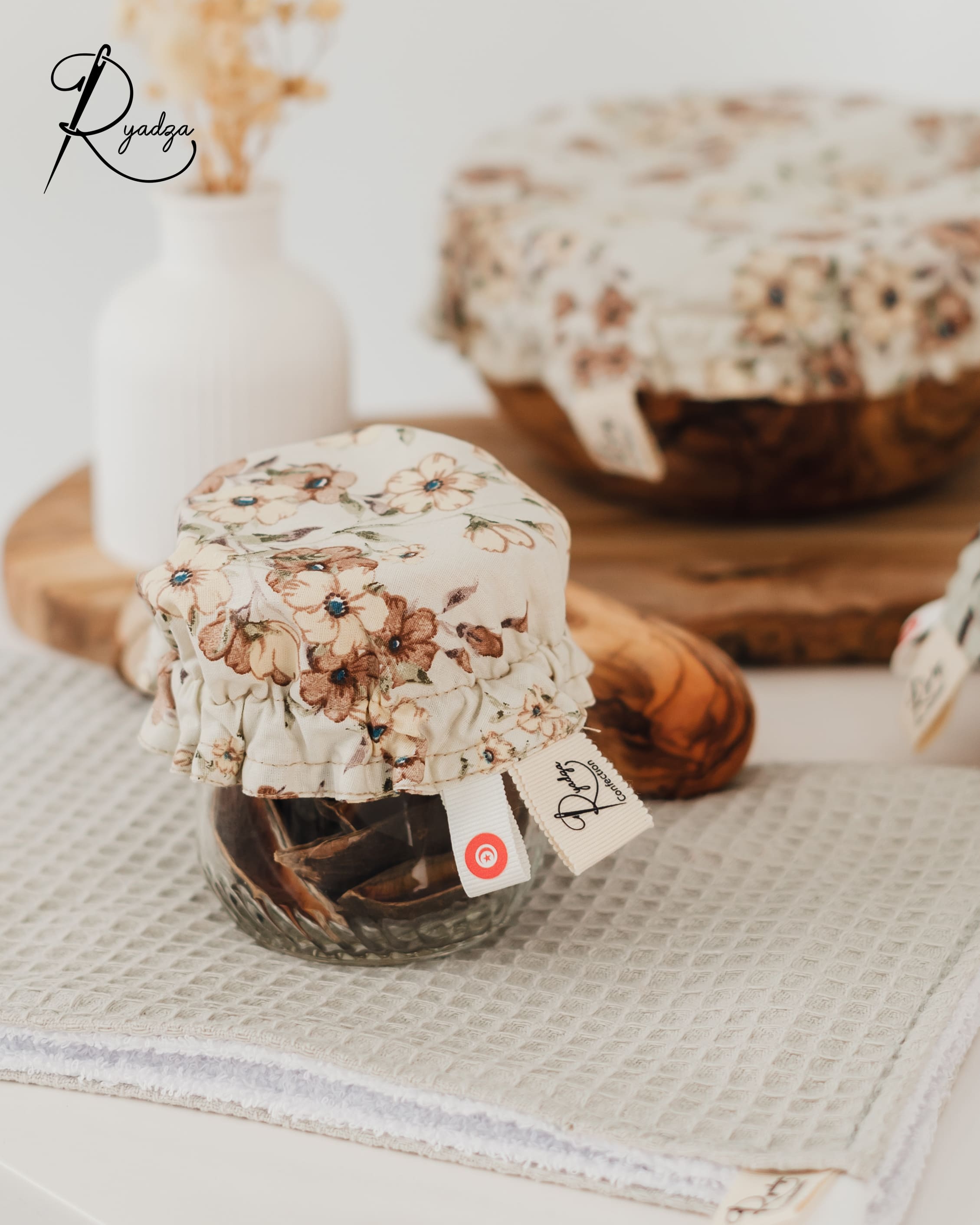 Kit zéro déchet : 3 couvre-bols en tissu – Tailles assorties