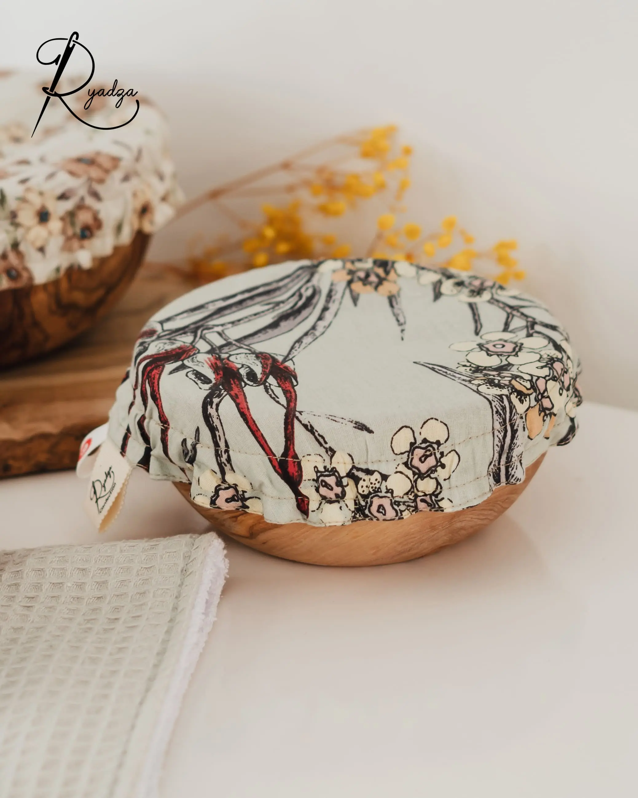 Kit zéro déchet : 3 couvre-bols en tissu – Tailles assorties